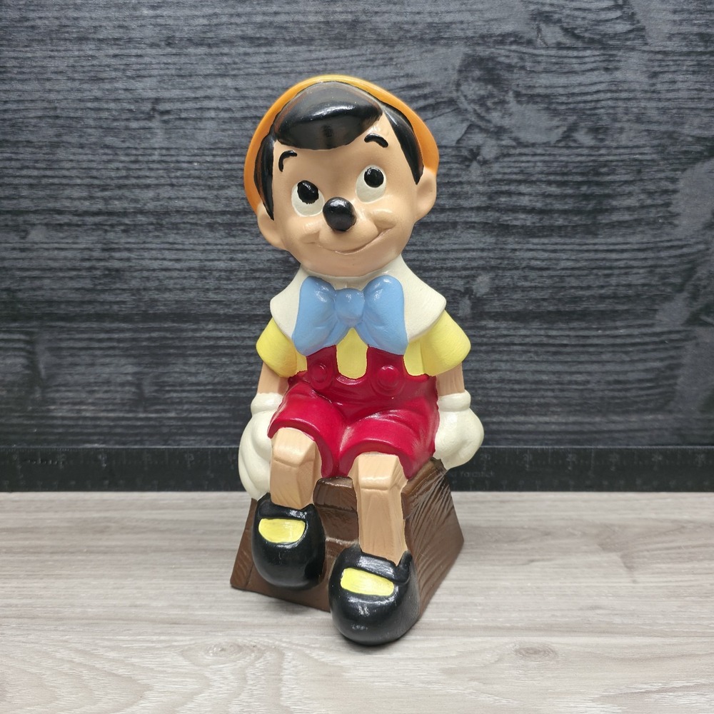 Vintage Disney Figure Pinocchio Hand Painted